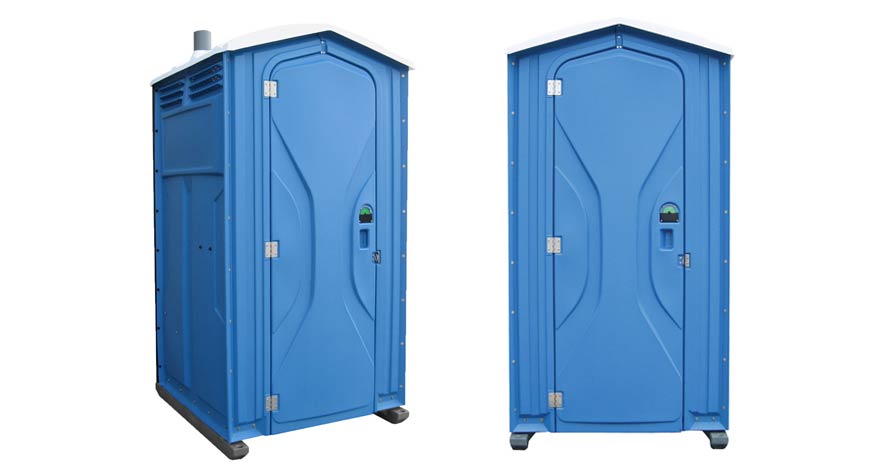 Long-term porta potty units on site in Longview, Texas